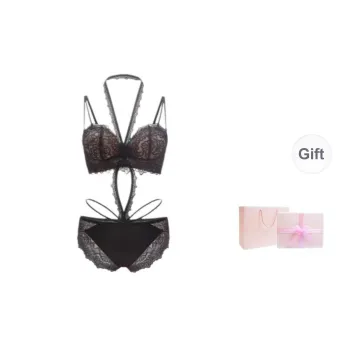 Inside The Orange Underwear Set Women's Gift Box Set Black