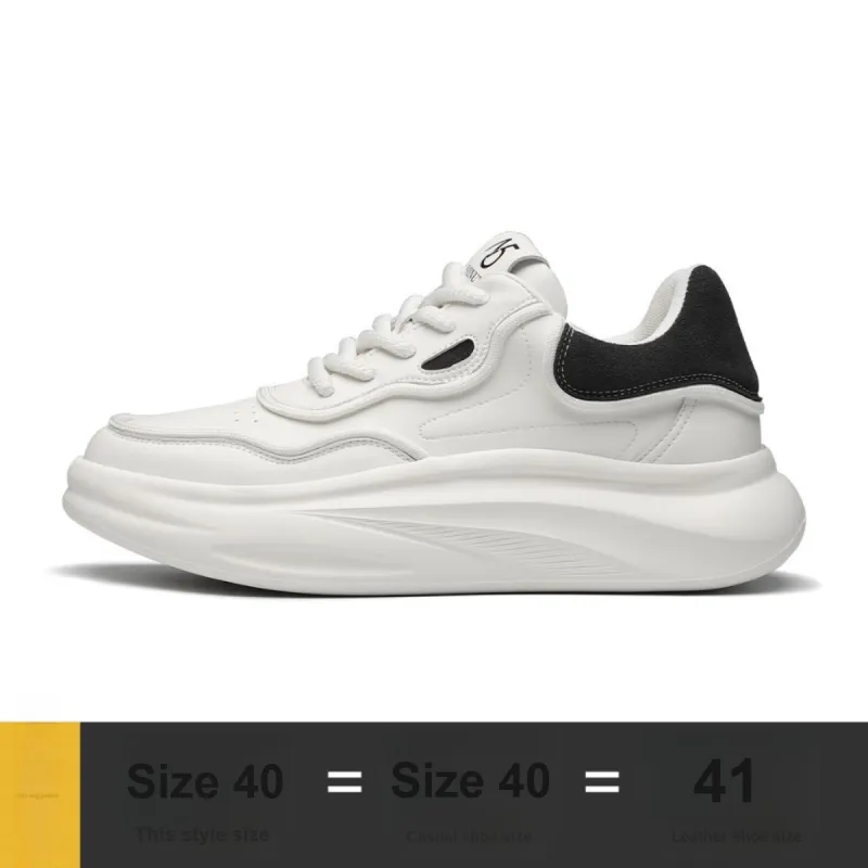 15 MINS Anti-Slip Wear-Resistant Lightweight Breathable Low-Top Skateboard Shoes Men's White-1