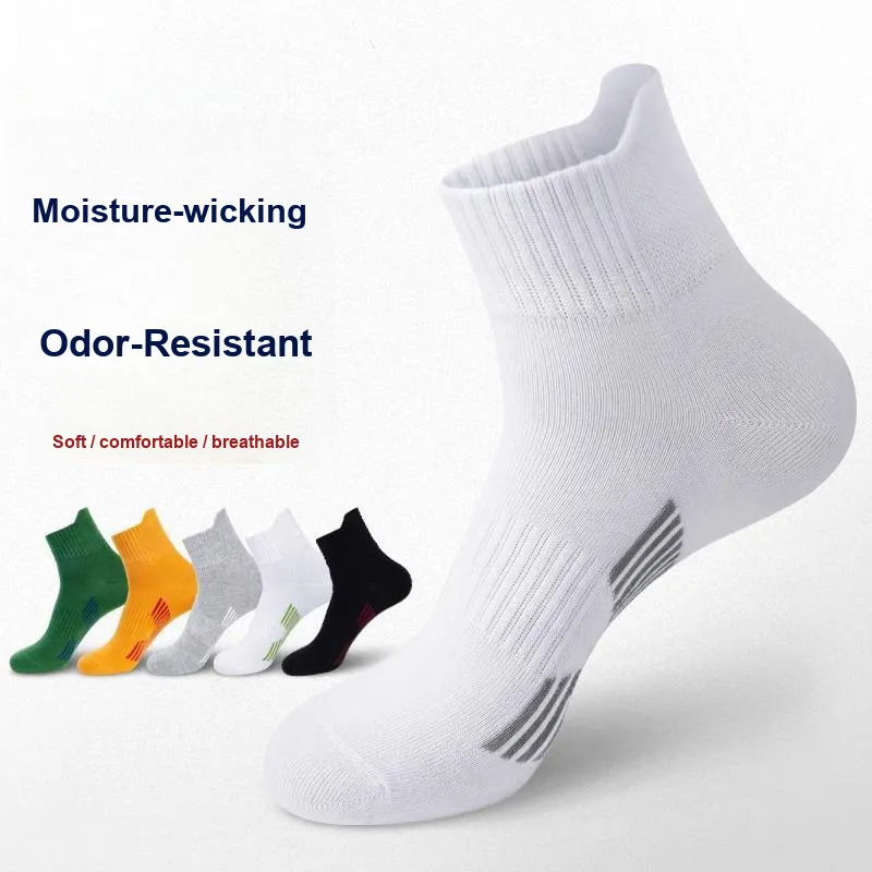 LUOLIAN Mid Calf Socks Unisex 5 Pack-31