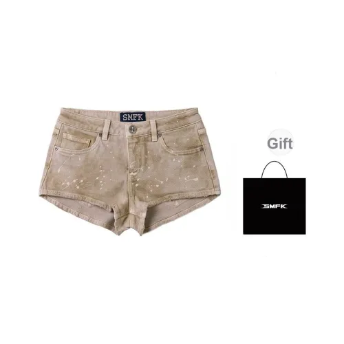 SMFK Wild Nature Коричневый В комплекте сумка для покупок Женские джинсовые шорты