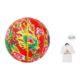 Chinoiserie Print Dragon-White T-Shirt