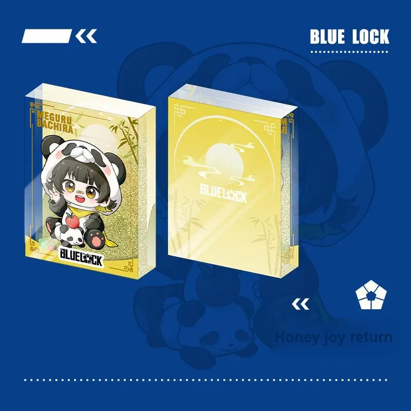 Crooked Melon Production Blue Lock Panda Collection Quicksand Mahjong Cute Merch Ornament Acrylic Stands-18