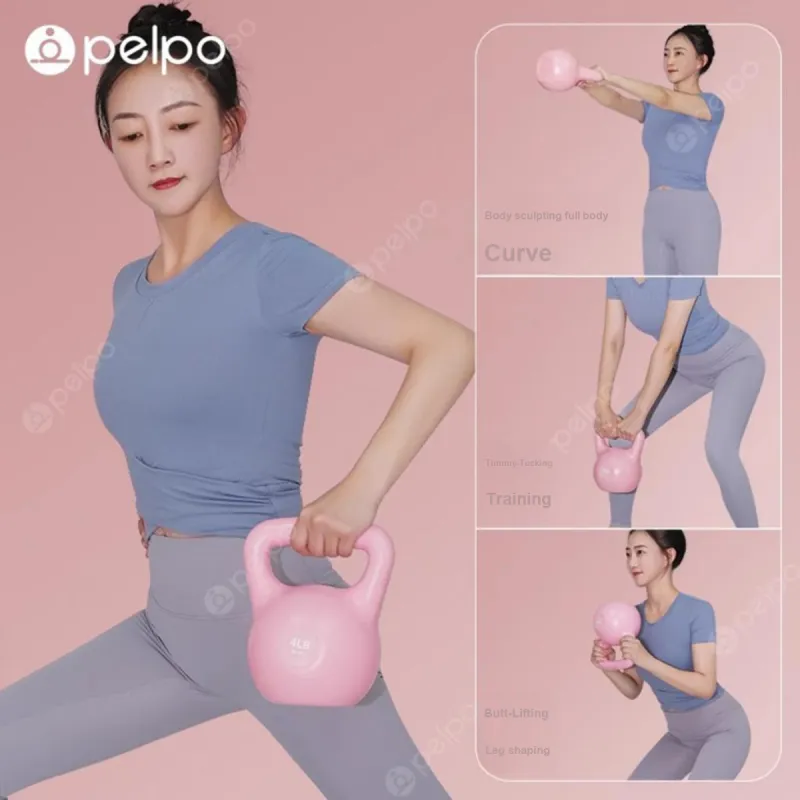 Pelplo Kettlebells PVC Home Indoor Office Specific Unisex Comprehensive Fitness Exercises For Muscle Relaxation-34