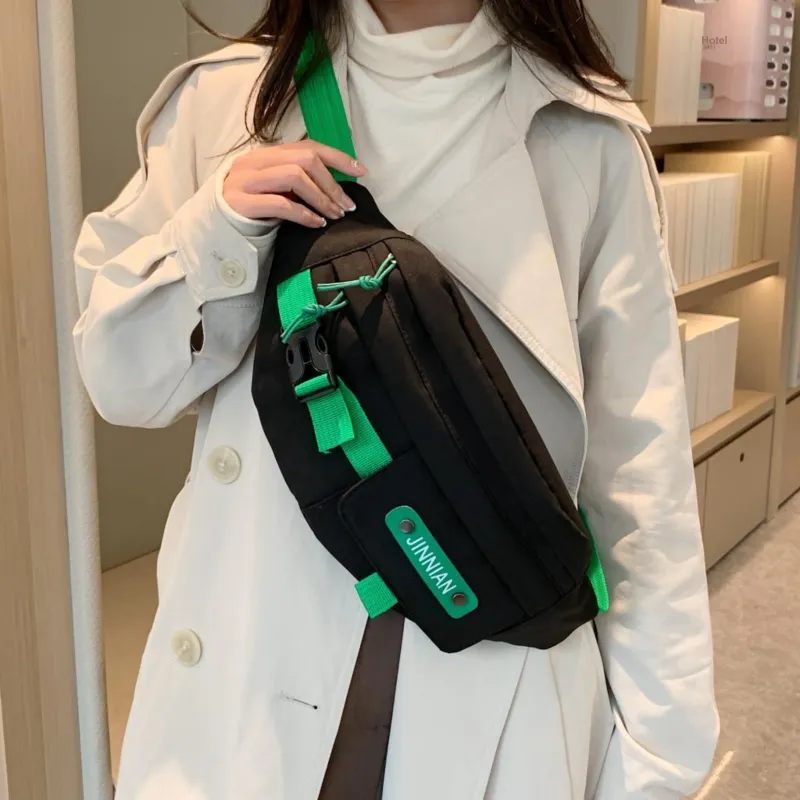 Parker Bear Nylon Fanny Pack Regular Unisex White Green/Black Green/Black Blue/White Blue/Blue-19