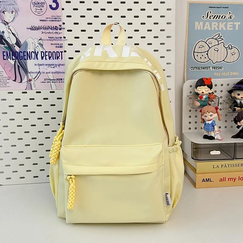Wolfhorse Nylon Backpack Unisex Pink/Blue/White/Black/Yellow/Red-11