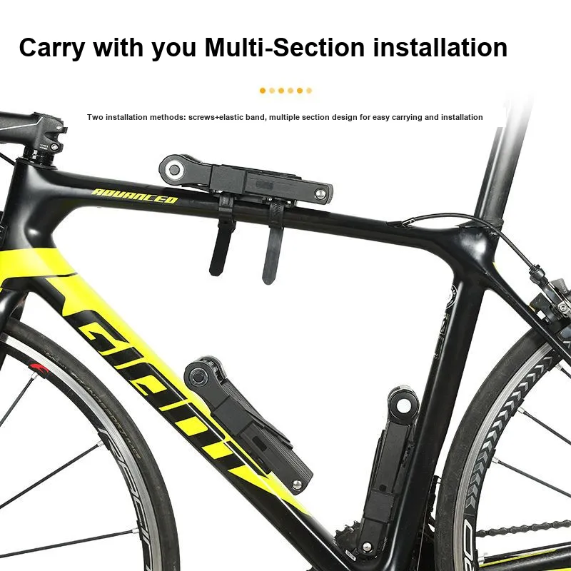 WEST BIKING Bicycle Locks Anti Squeeze And Rust Resistant Coded Lock-5
