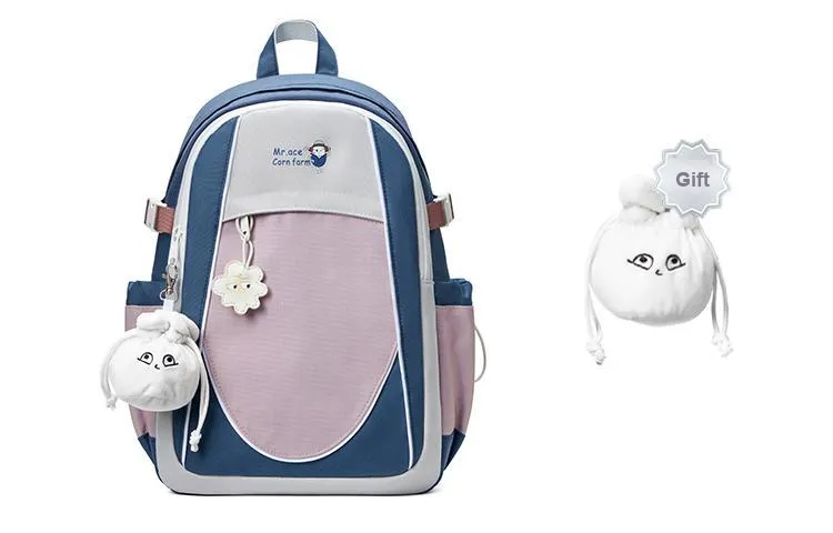 MR.ACE HOMME Polyester Backpack Regular Unisex Beige-6