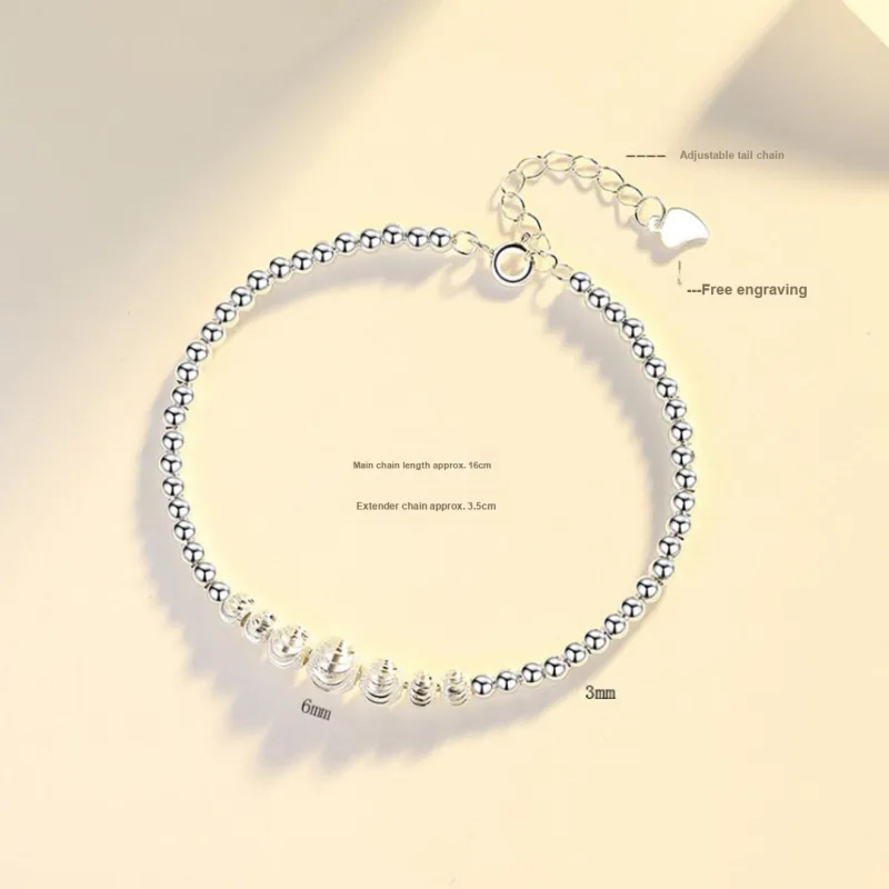 Silver Arashi Sterling Silver Bracelet 999 Fine Silver Women's-4