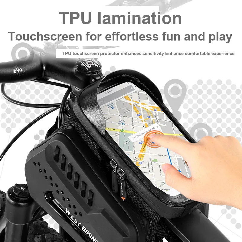 WEST BIKING Riding Equipment Unisex Degradable Eco Friendly TPU Shell With TPU Touchscreen-5