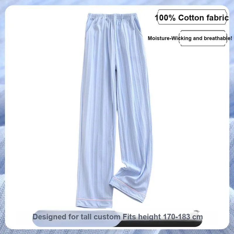 Maultiay Pajama Pants Women's Light Blue-2