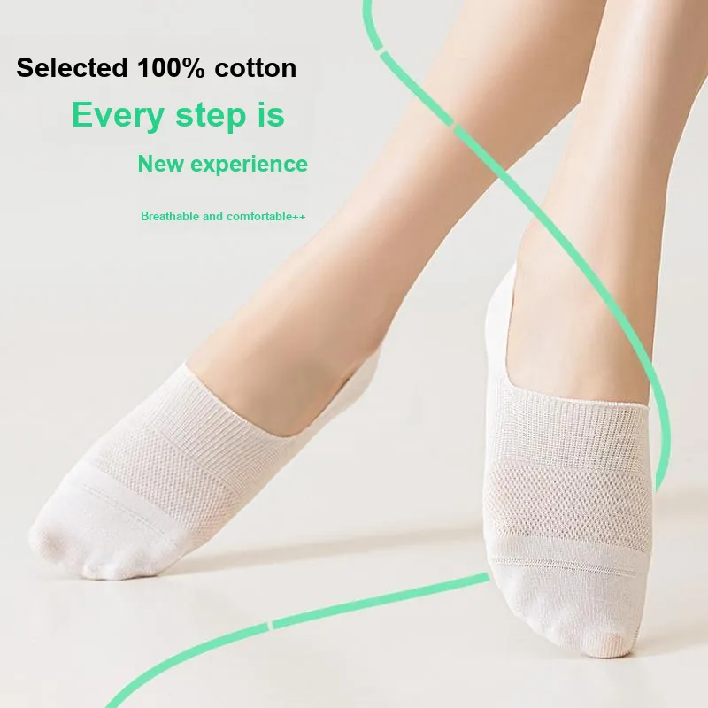 QINXIANGJIAN No Show Socks Women's 5 Pack-16