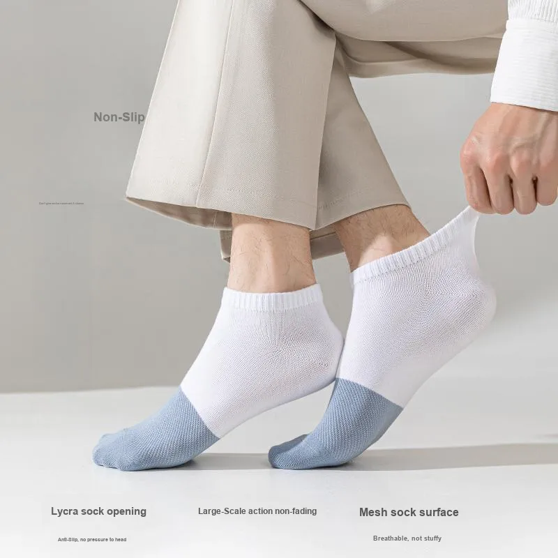 Lan Miao No-Show Socks Men's 6 Pack-2