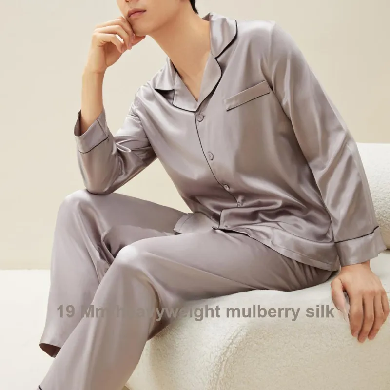 JINSANT Pajama Set Men's Navy Blue-21