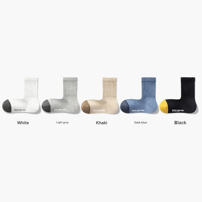 B&C.Room FW23 Mid Calf Socks Men's 5 Pack-6