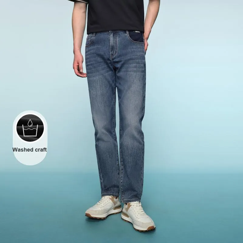 HLA Jeans Men Blue Gray Denim Gradient Medium 39-2