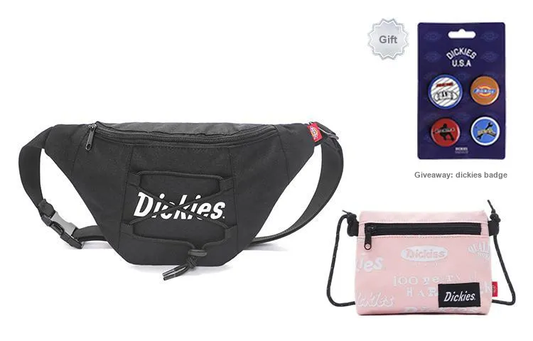 Dickies 100th Anniversary Polyester Sling Bag, Fanny Pack Regular Unisex Black-4