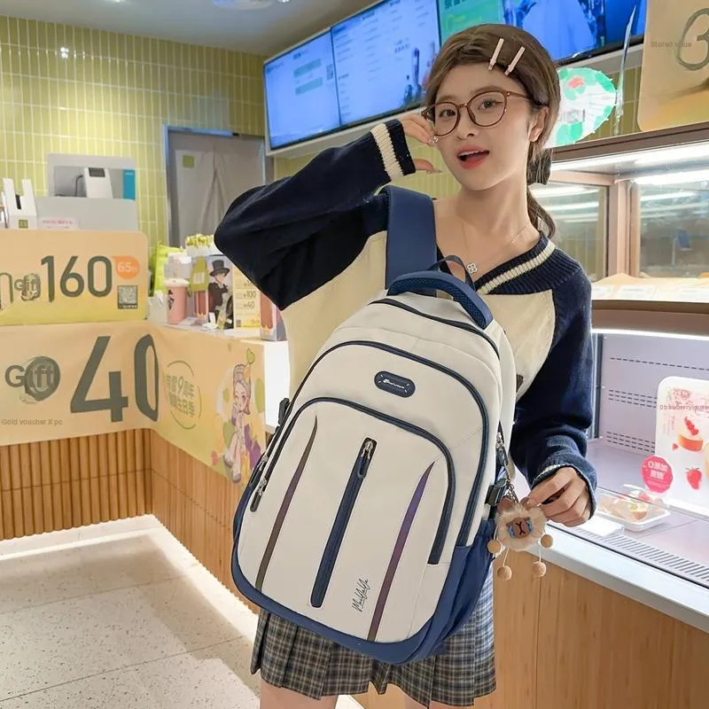 XIANGSU Nylon Backpack Unisex Multicolor-17