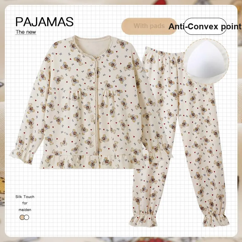OUSHIBO Pajama Set Women's Image Color-1