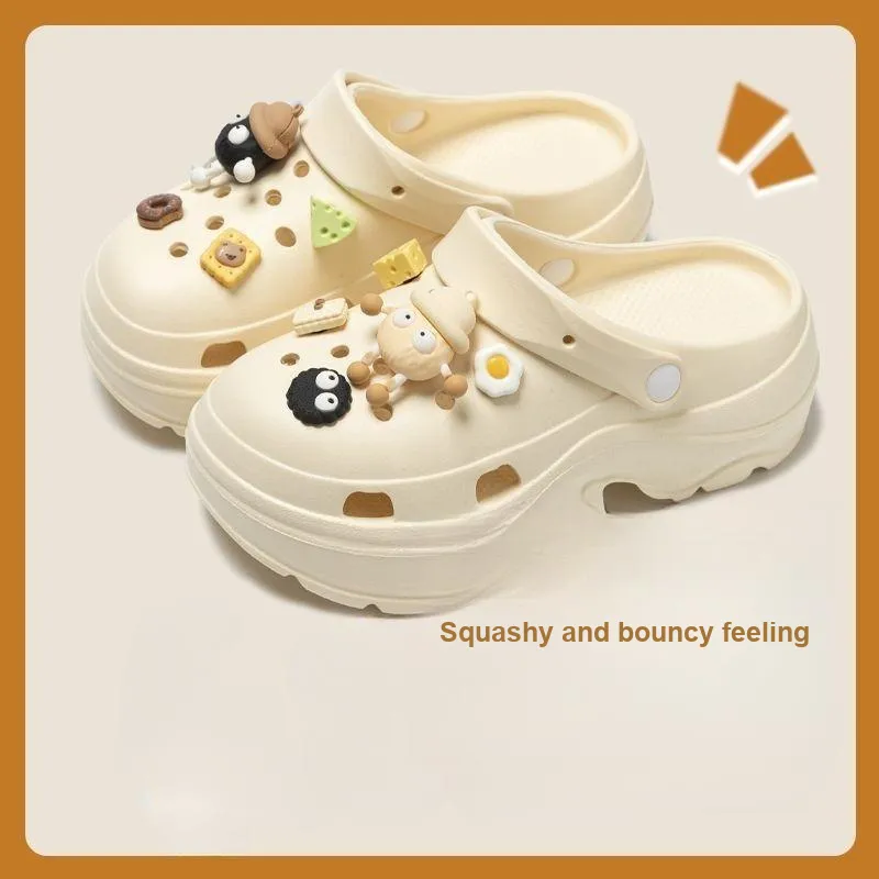 Love Of Wormwood Summer Slip Resistant Students' Eva Squashy And Bouncy Feeling Closed Toe Dormitory Home Slippers-3