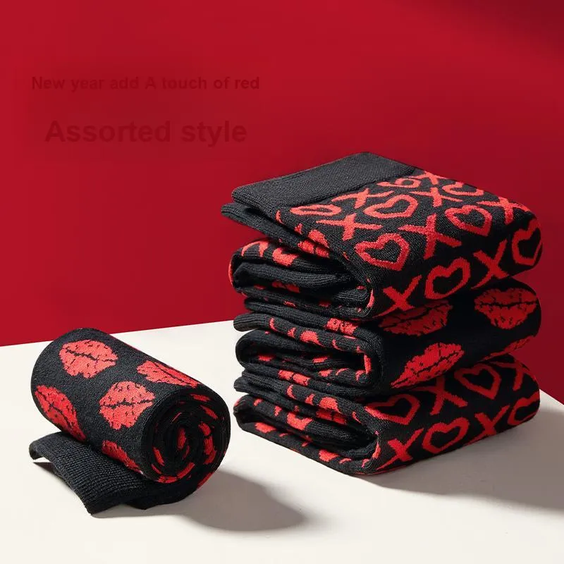 Cheekkiss Mid Calf Socks Unisex Box 4 Pack-8