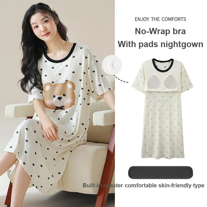 Cotton Gene Women's Nightgowns-7