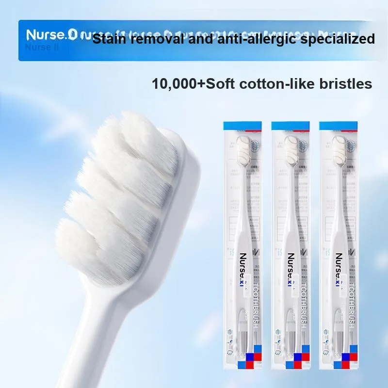 NURSE.LI Flexible Soft Bristles Toothbrushes Gentle Deep Cleaning For Gum Protection And Efficient Tooth Gap Cleaning-3