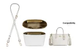 [Clothing Sets]White Crossbody Shoulder Strap+DuPont Paper Liner