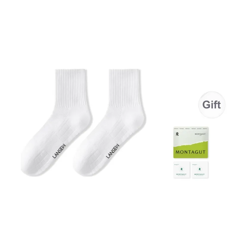 Montagut Mid Calf Socks Unisex 4 Pack-0