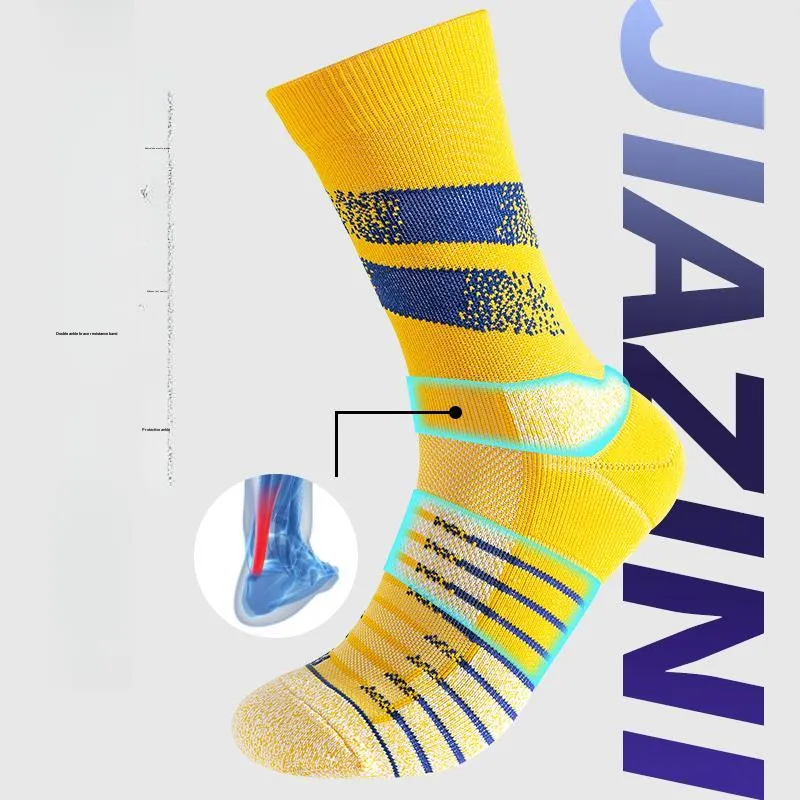 JIAZINI Mid-Calf Socks Men's 2 Pack-4