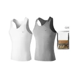 100% cotton 2 Pack (White+Heather Gray) Premium Shopping Bag