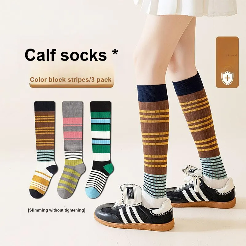 AUGUST Knee High Socks Women's 3 Pack-1