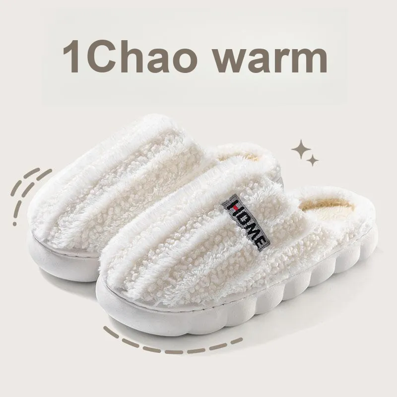 Foot Recreation Winter Minimalist Style Suede Home Warm Small Starry Sky Embroidered Cotton Slippers Unisex-2
