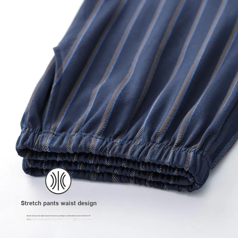 Ordifen Pajama Pants Men's Blue-1
