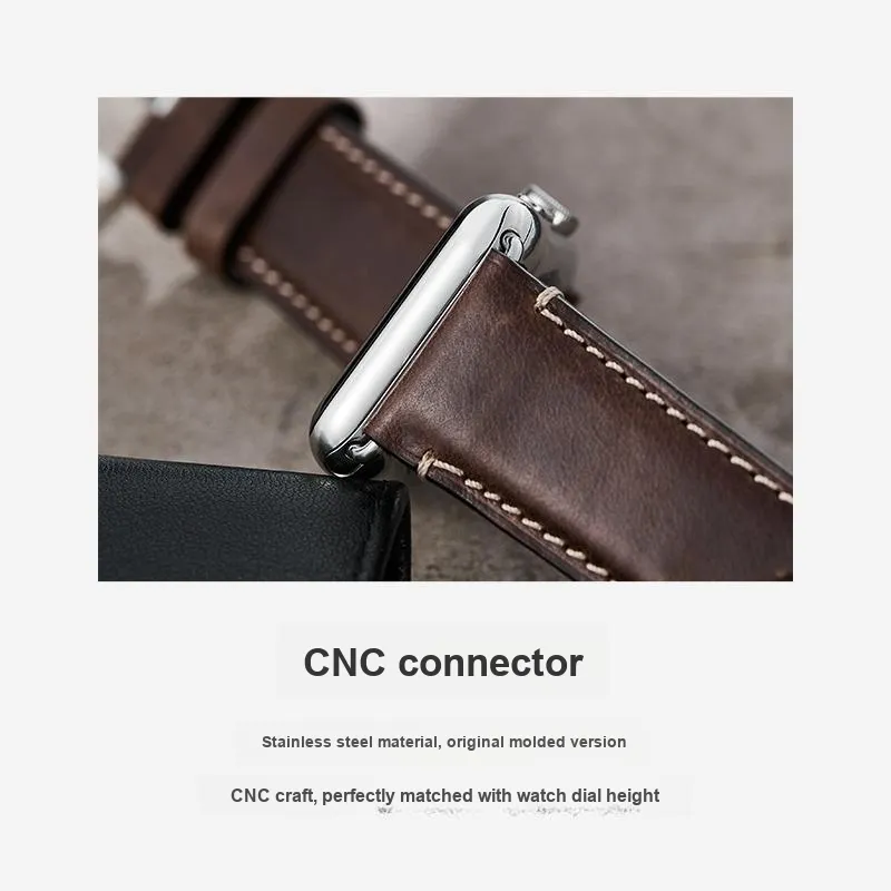 IStrap Apple Compatibility Watch Band 120+80mm Cowhide Leather Material-3