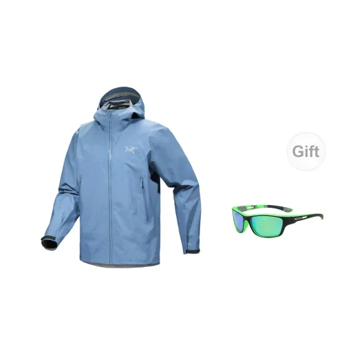 Arcteryx Beta Series Windbreaker Jackets Men Polished Stone Blue