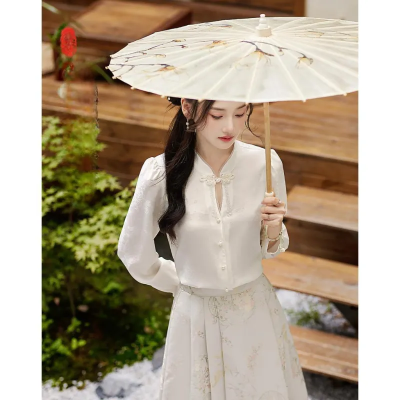 Like The Age Of Water Shirt Women's Beige-2