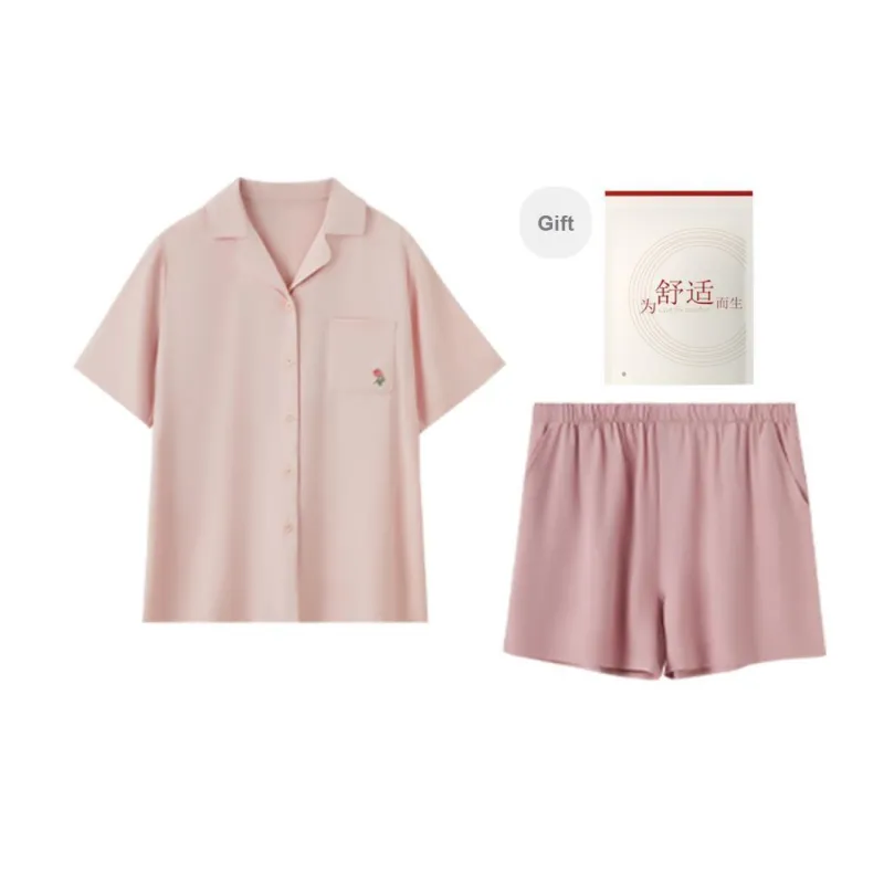 Red Beans At Home Pajama Set Women's-5
