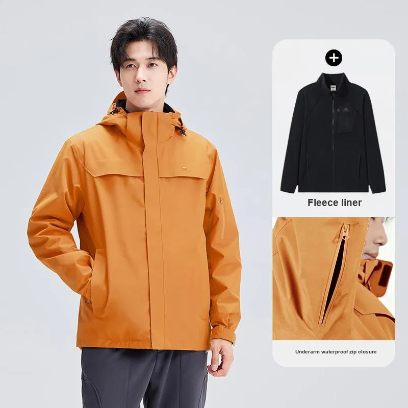 PIONEER CAMP Water-Resistant Windproof Breathable Wear-Resistant Warm Water-Repellent Windbreaker Jacket Unisex-126