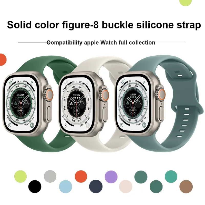 CHRROTA Apple Compatibility Watch Band . Silicone Material-2