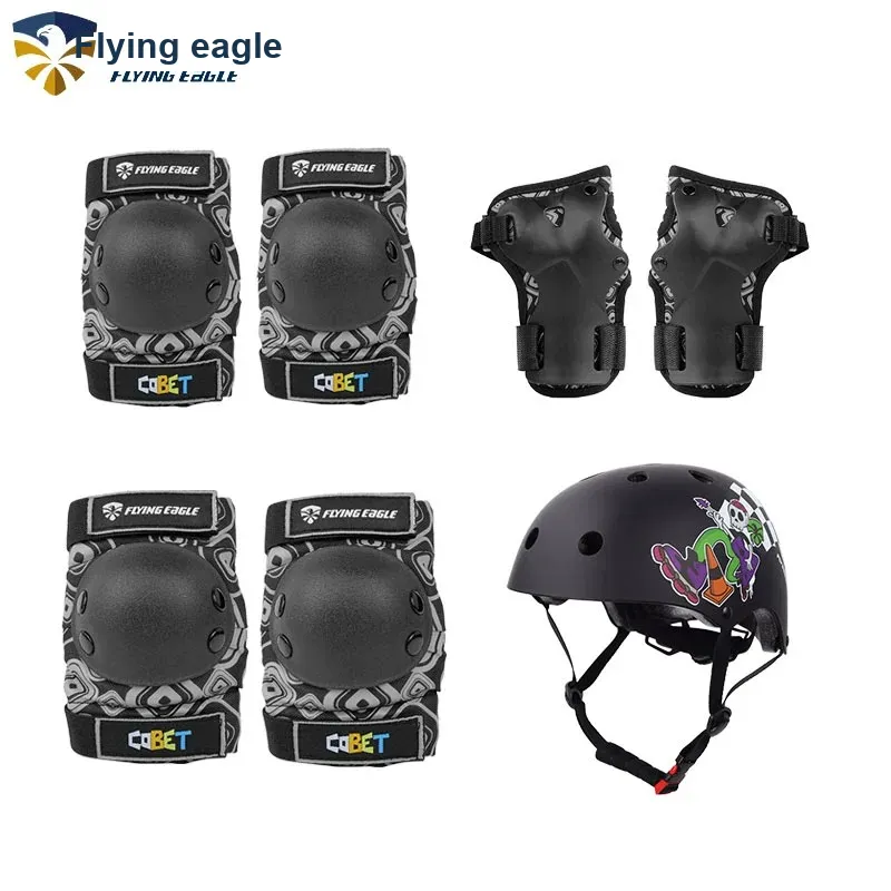 FLYING EAGLE Roller Skate Set ABS Hard Shell \ EPS Foam Casual, Commuting Unisex 28 32 S\M Black, Blue, Pink-1