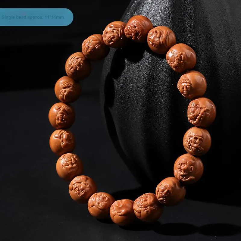 MUSHENGYUAN Monkey Head Walnut Bracelets Unisex-7