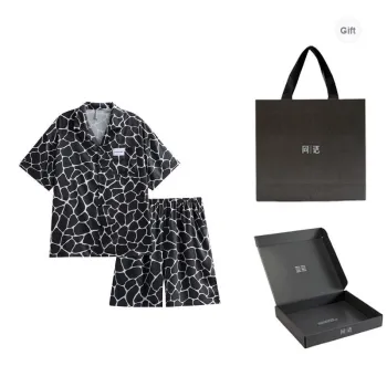 Same Language Pajama Gift Box Men's Sea Blue · Floating Ice