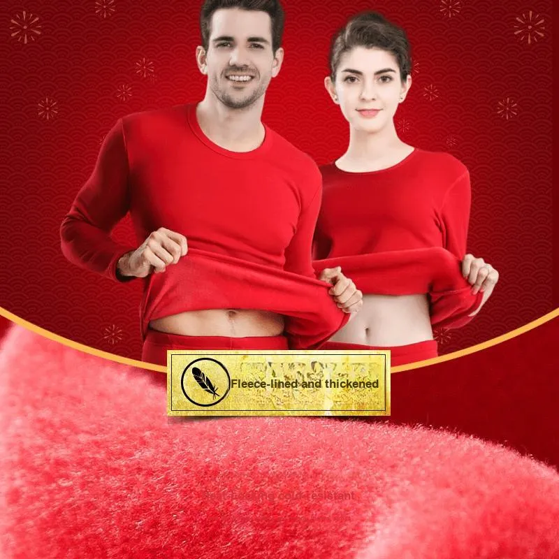 H YXIANG Thermal Set Women's Red-4