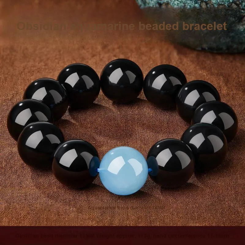 Yi Mingju Obsidian Bracelets Men's-4
