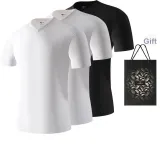 V-Neck 3 Pack (White+White+Black)