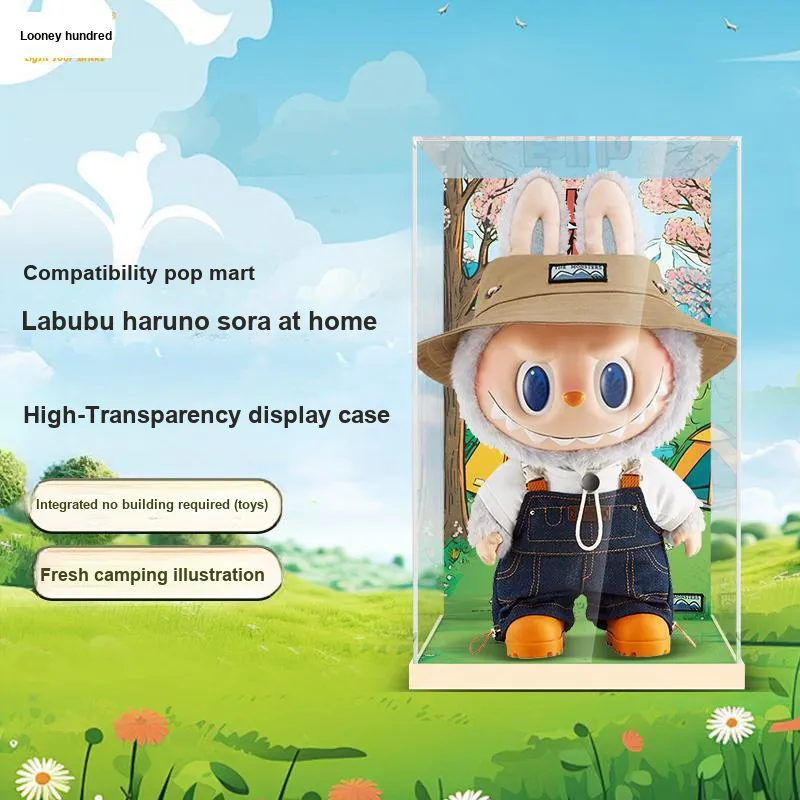 LIGHT YOUR BRICKS Compatibility Bubbles Matlabubu And ZIMOMO Vinyl Doll Display Case Model Accessories-16
