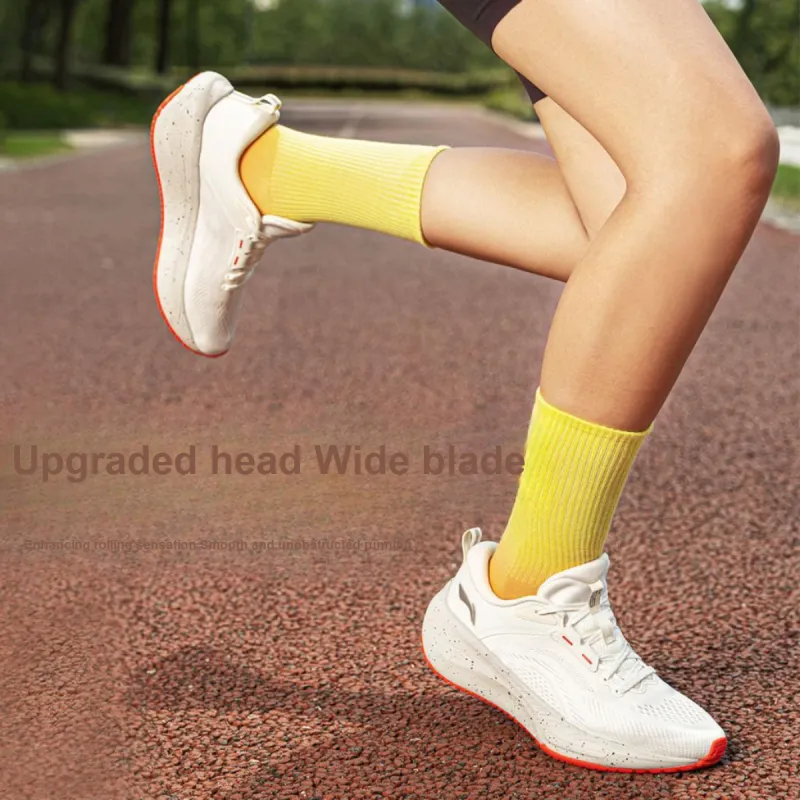 LiNing Wu Yi Lite 2.0 V2 Cushioned Anti Slip Wear Resistant Breathable Lightweight Low Top Running Shoes Women's Ivory-6