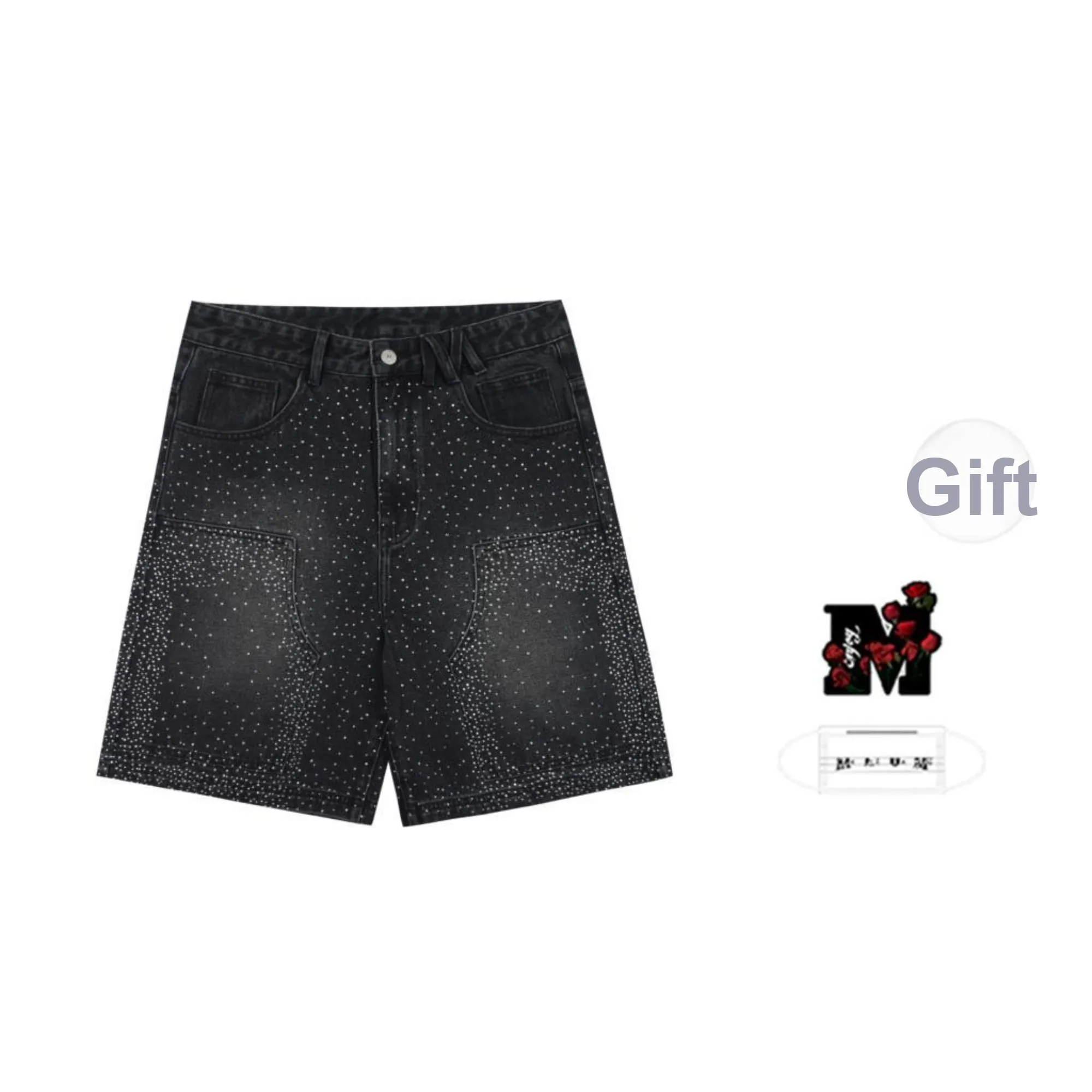 MR.ENJOYDA MONEY Denim Shorts Unisex