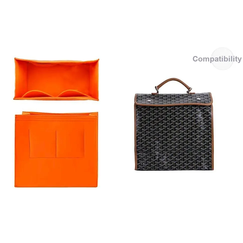 Lan Bao Fan Bag Straps GOYARD Backpack Medium Size Liner Orange