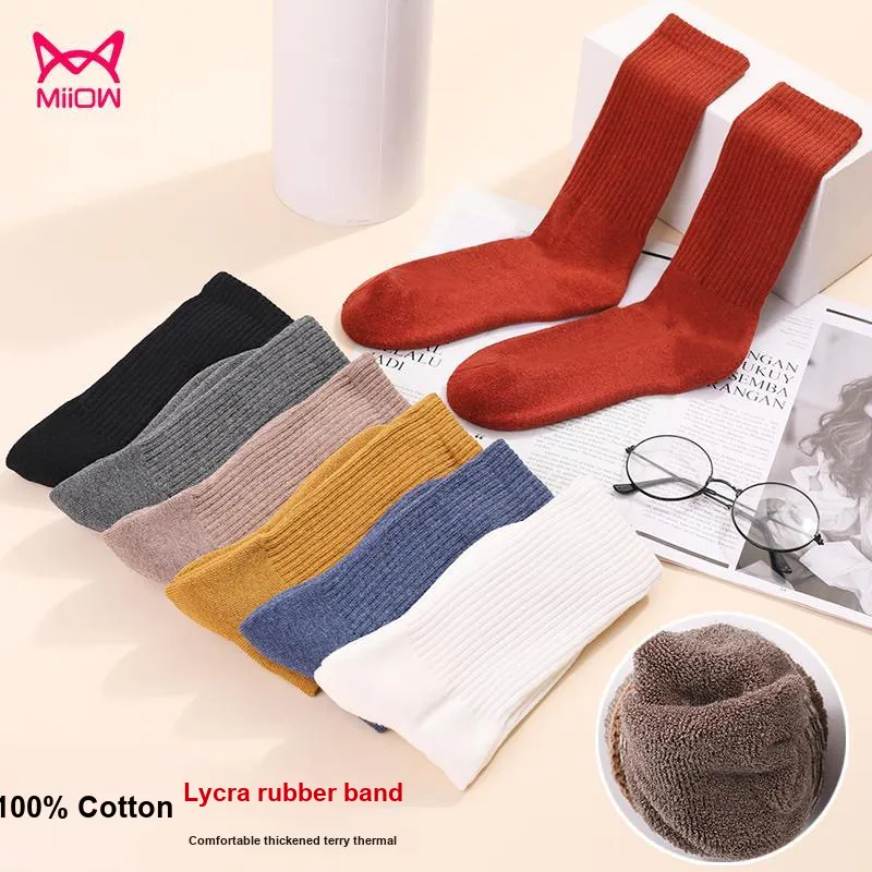MIIOW Knee High Socks Women's 5 Pack-1